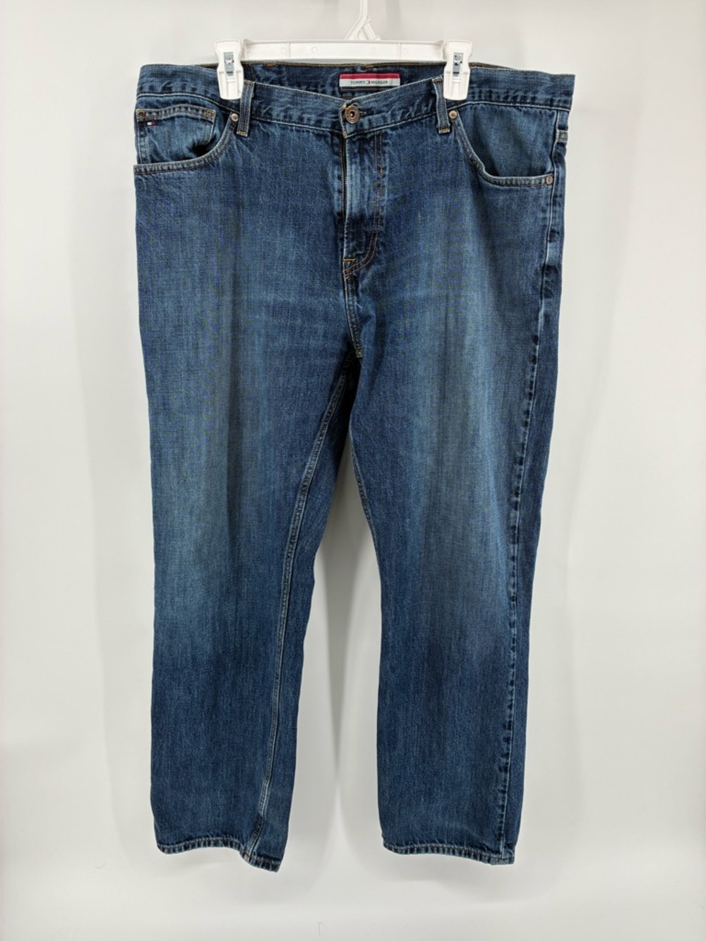 SIZE 40x32 Tommy Hilfiger Classic Dark Blue Relaxed Men's Jeans